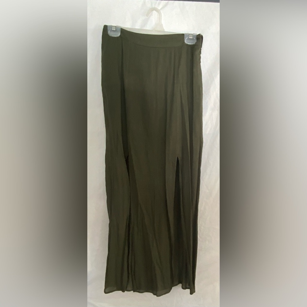 American Eagle Outfitters Dark Green Maxi Skirt